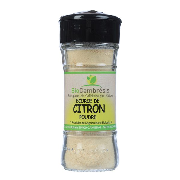 Écorce de citron poudre