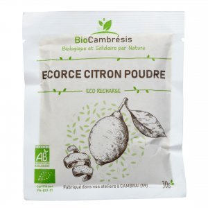 Écorce de citron poudre - Eco-recharge