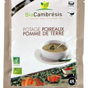 Potage poireaux pommes de terre - 3 assiettes