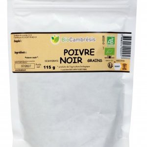 Poivre noir grains en sachet