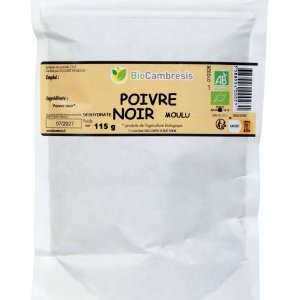 Poivre noir moulu en sachet