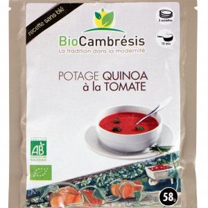 Potage quinoa à la tomate - 3 assiettes